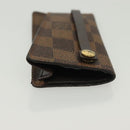 LOUIS VUITTON Damier Ebene Clochette Key Case N62661 LV Auth BA4483-4