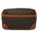 LOUIS VUITTON Monogram Compiegne 28 Clutch Bag M51845 LV Auth BA4489-13