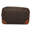 LOUIS VUITTON Monogram Compiegne 28 Clutch Bag M51845 LV Auth BA4489-2