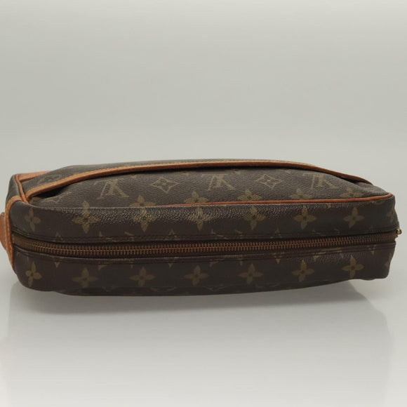 LOUIS VUITTON Monogram Compiegne 28 Clutch Bag M51845 LV Auth BA4489