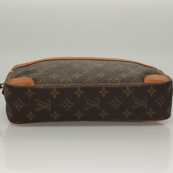 LOUIS VUITTON Monogram Compiegne 28 Clutch Bag M51845 LV Auth BA4489