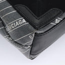 BALENCIAGA Hand Bag PVC Leather 2way Gray 390346 Auth BA449-10