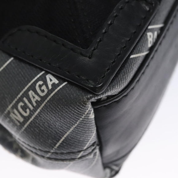 BALENCIAGA Hand Bag PVC Leather 2way Gray 390346 Auth BA449