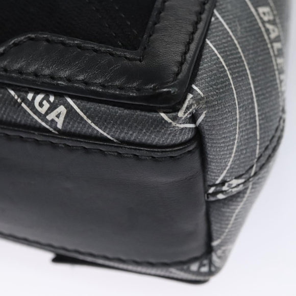 BALENCIAGA Hand Bag PVC Leather 2way Gray 390346 Auth BA449