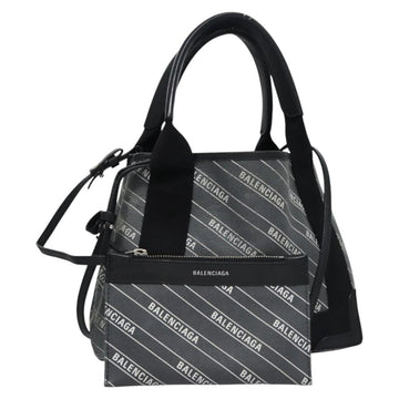 BALENCIAGA Hand Bag PVC Leather 2way Gray 390346 Auth BA449