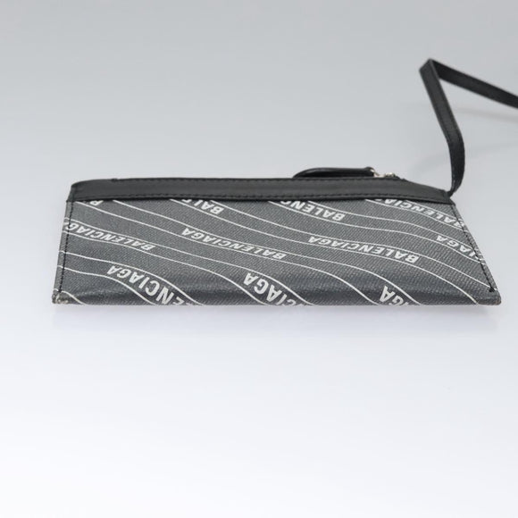 BALENCIAGA Hand Bag PVC Leather 2way Gray 390346 Auth BA449