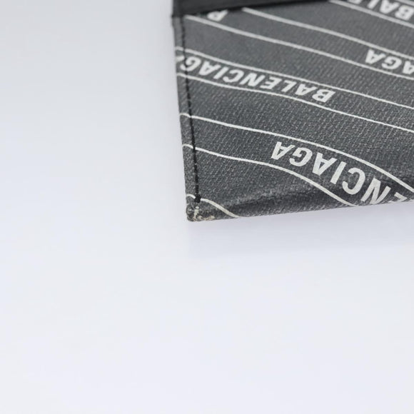 BALENCIAGA Hand Bag PVC Leather 2way Gray 390346 Auth BA449