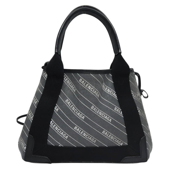 BALENCIAGA Hand Bag PVC Leather 2way Gray 390346 Auth BA449