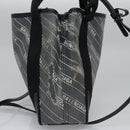 BALENCIAGA Hand Bag PVC Leather 2way Gray 390346 Auth BA449-4
