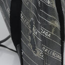 BALENCIAGA Hand Bag PVC Leather 2way Gray 390346 Auth BA449-5