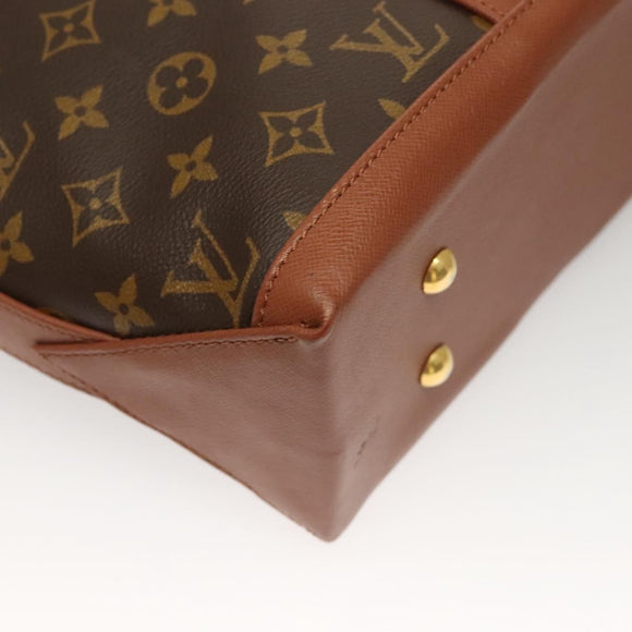 LOUIS VUITTON Monogram Sac Weekend PM Hand Bag M42425 LV Auth BA4491