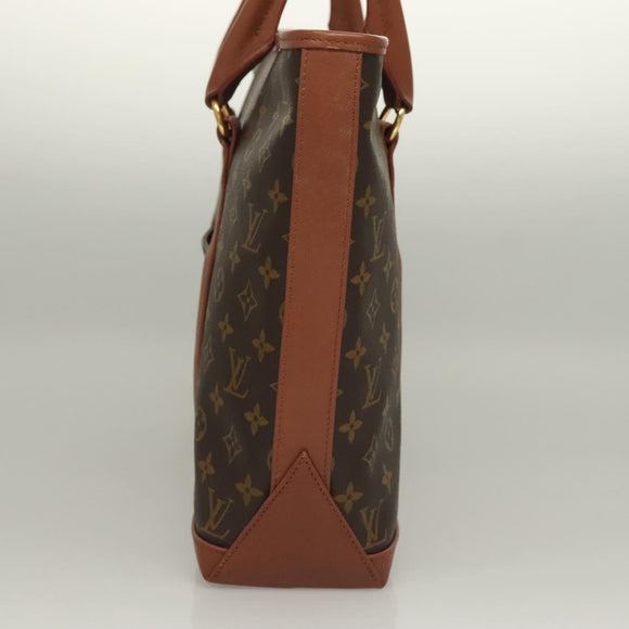 LOUIS VUITTON Monogram Sac Weekend PM Hand Bag M42425 LV Auth BA4491