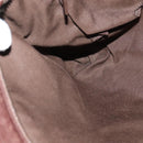 GUCCI GG Canvas Guccissima Shoulder Bag Leather Brown Silver 162914 Auth BA4492-18