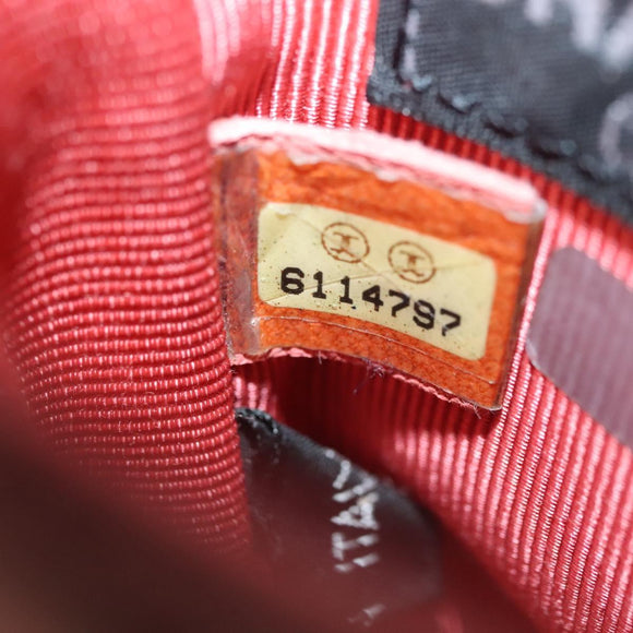 CHANEL Choco Bar Chain Shoulder Pouch Suede Pink Silver CC Auth BA4493