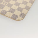 LOUIS VUITTON Damier Azur Neverfull MM Pouch LV Auth BA4500-14