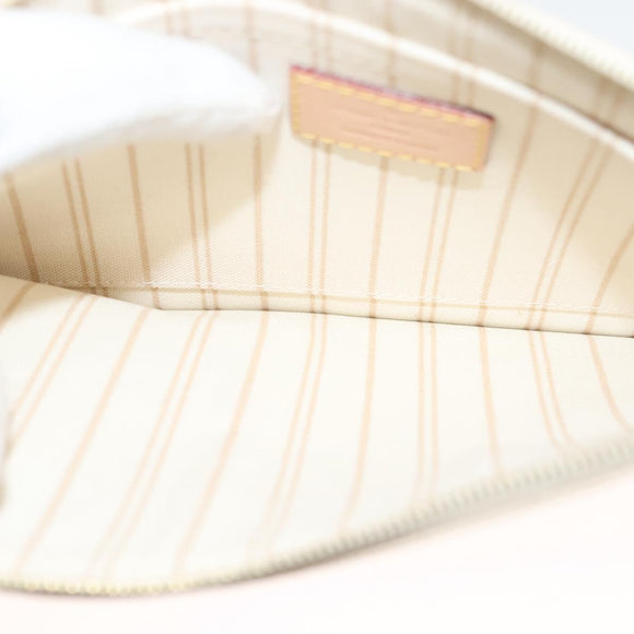 LOUIS VUITTON Damier Azur Neverfull MM Pouch LV Auth BA4500