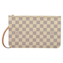 LOUIS VUITTON Damier Azur Neverfull MM Pouch LV Auth BA4500-13