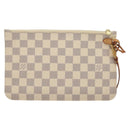 LOUIS VUITTON Damier Azur Neverfull MM Pouch LV Auth BA4500-2