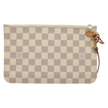 LOUIS VUITTON Damier Azur Neverfull MM Pouch LV Auth BA4500 - 0
