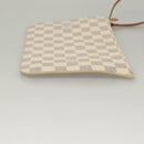 LOUIS VUITTON Damier Azur Neverfull MM Pouch LV Auth BA4500-3