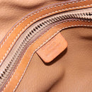 CELINE Macadam Canvas Hand Bag PVC Leather Brown Gold Auth BA4505-20