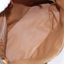 CELINE Macadam Canvas Hand Bag PVC Leather Brown Gold Auth BA4505-9
