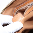 CELINE Macadam Canvas Hand Bag PVC Leather Brown Gold Auth BA4505-12