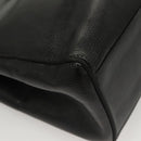 Salvatore Ferragamo Tote Bag Embossed Leather Black Gold Auth BA4507-12