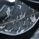 Salvatore Ferragamo Tote Bag Embossed Leather Black Gold Auth BA4507-19