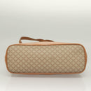 CELINE Macadam Canvas Shoulder Bag PVC Beige Gold Auth BA4513-5