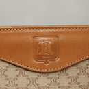 CELINE Macadam Canvas Shoulder Bag PVC Beige Gold Auth BA4513-19