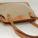 CELINE Macadam Canvas Shoulder Bag PVC Beige Gold Auth BA4513-6