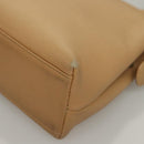 CHANEL Matelasse Shoulder Bag Caviar Skin Beige Gold CC Auth BA4516-15