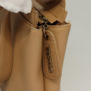 CHANEL Matelasse Shoulder Bag Caviar Skin Beige Gold CC Auth BA4516-18