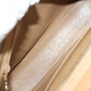 CHANEL Matelasse Shoulder Bag Caviar Skin Beige Gold CC Auth BA4516-10