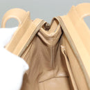 CHANEL Matelasse Shoulder Bag Caviar Skin Beige Gold CC Auth BA4516-21