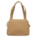 CHANEL Matelasse Shoulder Bag Caviar Skin Beige Gold CC Auth BA4516-2