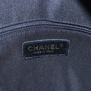 CHANEL Matelasse Hand Bag Caviar Skin Black Gold CC Auth BA451SAM-18