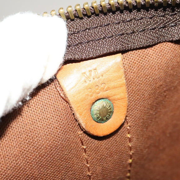 LOUIS VUITTON Monogram Keepall Bandouliere 60 Boston Bag M41412 LV Auth BA4521