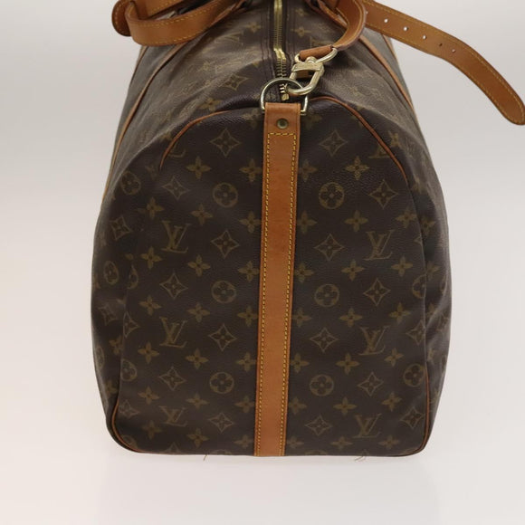 LOUIS VUITTON Monogram Keepall Bandouliere 60 Boston Bag M41412 LV Auth BA4521