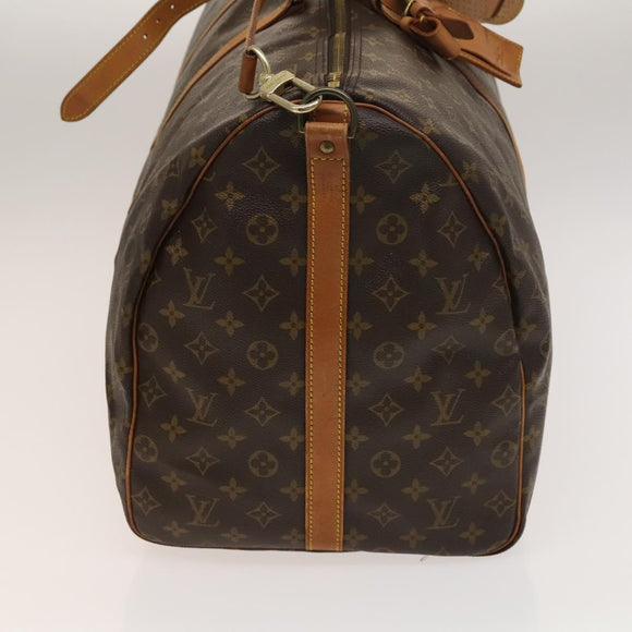 LOUIS VUITTON Monogram Keepall Bandouliere 60 Boston Bag M41412 LV Auth BA4521