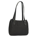 BALLY Shoulder Bag Nylon Black Silver Auth BA4528-1