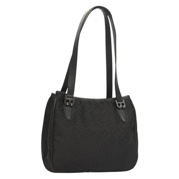BALLY Shoulder Bag Nylon Black Silver Auth BA4528