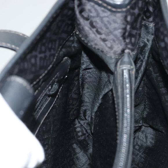 BALLY Shoulder Bag Nylon Black Silver Auth BA4528