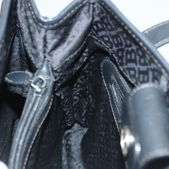 BALLY Shoulder Bag Nylon Black Silver Auth BA4528