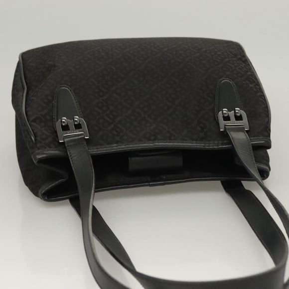 BALLY Shoulder Bag Nylon Black Silver Auth BA4528