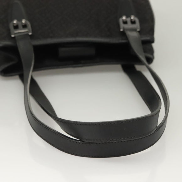 BALLY Shoulder Bag Nylon Black Silver Auth BA4528