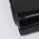 BALLY Shoulder Bag Leather Black Gold Auth BA4529-12