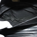 BALLY Shoulder Bag Leather Black Gold Auth BA4529-20