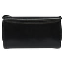 BALLY Shoulder Bag Leather Black Gold Auth BA4529-3